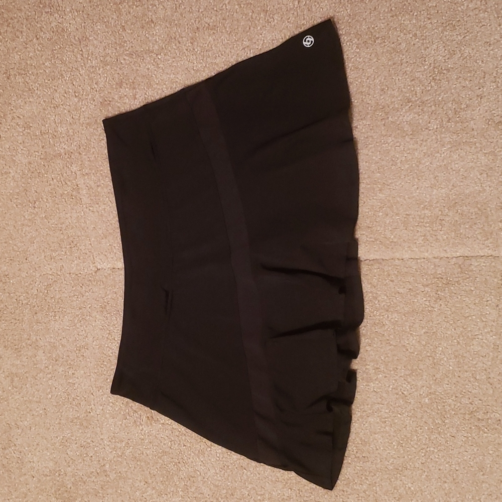 LIJA Women's Black Tennis Skirt